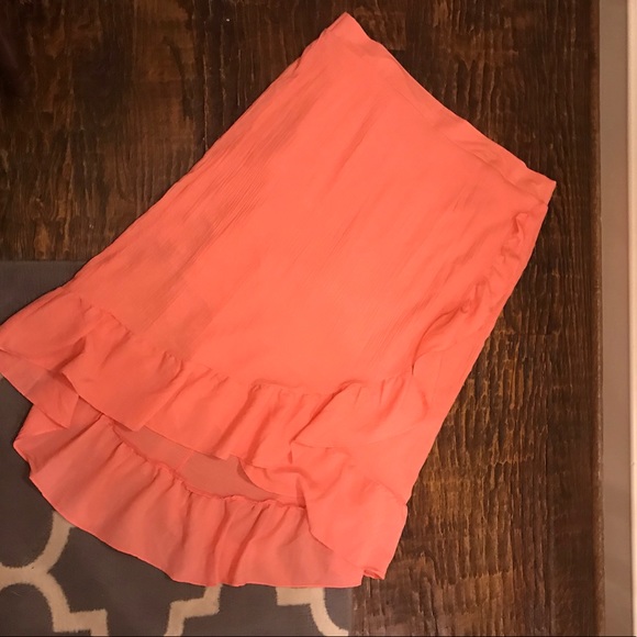 Kate & Mallory Dresses & Skirts - Coral Hi-Low Ruffle Skirt -Kate & Mallory- 3XL